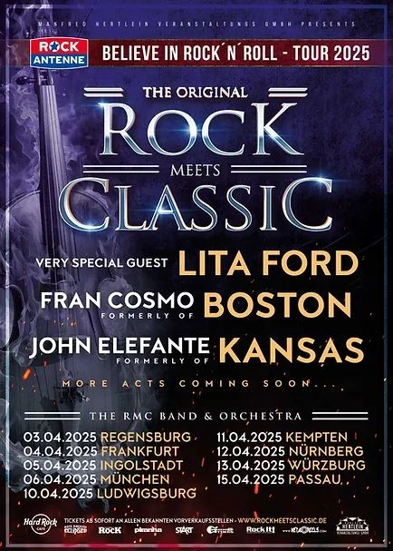 ROCK MEETS CLASSIC: BELIEVE IN ROCK&acute;N&acute;ROLL TOUR 2025