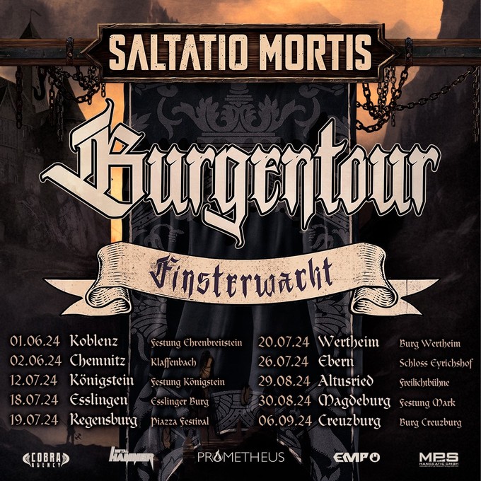 SALTATIO MORTIS Burgentour &bdquo;FINSTERWACHT&ldquo; 